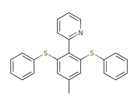 Molecular Structure of 1584673-41-5 (2-(4-methyl-2,6-bis(phenylthio)phenyl)pyridine)