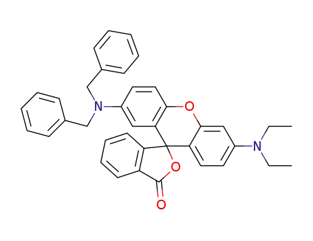 Molecular Structure of 34372-72-0 (2'-(Dibenzylamino)-6'-(diethylamino)fluoran)