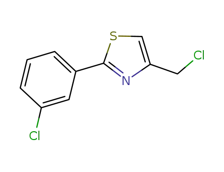 Thiazole, 4-(chloromethyl)-2-(3-chlorophenyl)-