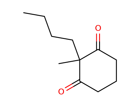 Molecular Structure of 54644-26-7 (2-Methyl-2-butyl-1,3-cyclohexanedione)