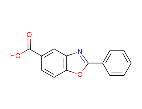 Molecular Structure of 21095-64-7 (2-PHENYL-BENZOOXAZOLE-5-CARBOXYLIC ACID)