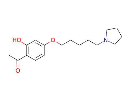 Ethanone, 1-[2-hydroxy-4-[[5-(1-pyrrolidinyl)pentyl]oxy]phenyl]-