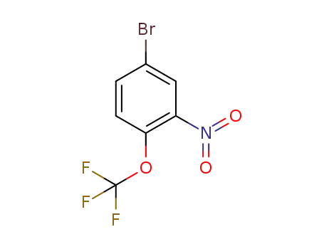 Molecular Structure of 95668-20-5 (3-NITRO-4-(TRIFLUOROMETHOXY)BROMOBENZENE)
