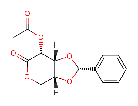 Acetic acid (2R,3aR,7R,7aR)-6-oxo-2-phenyl-tetrahydro-[1,3]dioxolo[4,5-c]pyran-7-yl ester