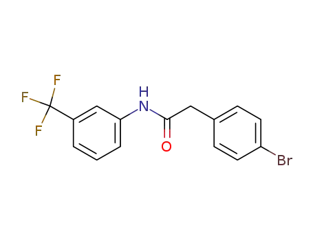 Molecular Structure of 349420-02-6 (2-(4-bromophenyl)-N-[3-(trifluoromethyl)phenyl]acetamide)