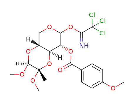 3,4-O-(2',3'-dimethoxybutane-2',3'-diyl)-2-O-(4-methoxybenzoyl)-α,β-D-xylopyranosyl trichloroacetimidate