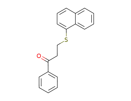 Molecular Structure of 343233-34-1 (3-(naphthalen-1-ylthio)-1-phenylpropan-1-one)