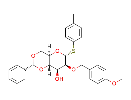 p-methylphenyl 4,6-O-benzylidene-2-O-(4-methoxylbenzyl)-1-thio-α-D-mannopyranoside