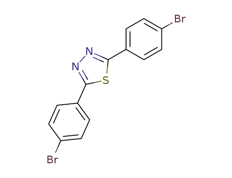 Molecular Structure of 17452-98-1 (1,3,4-Thiadiazole, 2,5-bis(4-bromophenyl)-)
