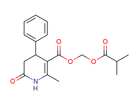 (±)-6-methyl-5-[(2-methylpropanoyloxy)methyloxycarbonyl]-4-phenyl-3,4-dihydro-2(1H)-pyridone