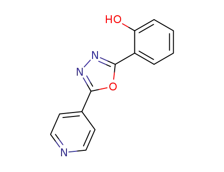 Molecular Structure of 112020-92-5 (Phenol, 2-[5-(4-pyridinyl)-1,3,4-oxadiazol-2-yl]-)