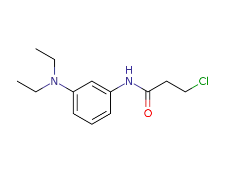 Molecular Structure of 26841-42-9 (3-chloro-N-[3-(diethylamino)phenyl]propionamide)