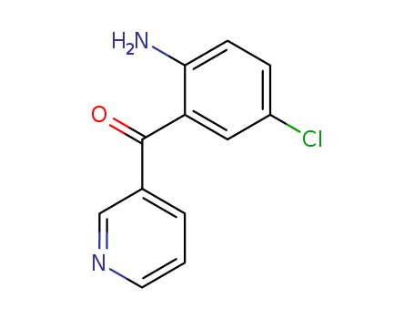 Molecular Structure of 105192-41-4 (Methanone, (2-amino-5-chlorophenyl)-3-pyridinyl-)
