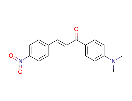 Molecular Structure of 1234-17-9 (1-[4-(dimethylamino)phenyl]-3-(4-nitrophenyl)prop-2-en-1-one)
