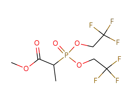 Propanoic acid, 2-[bis(2,2,2-trifluoroethoxy)phosphinyl]-, methyl ester
