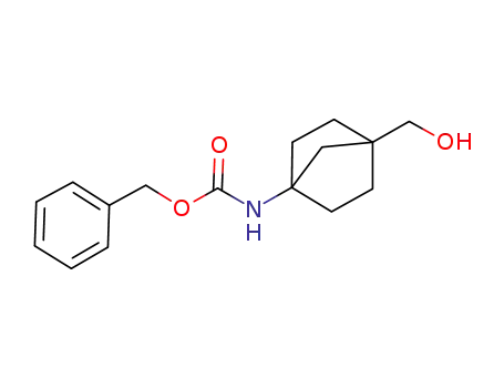 Molecular Structure of 1252672-39-1 (benzyl 4-(hydroxymethyl)bicyclo[2.2.1]heptan-1-ylcarbamate)
