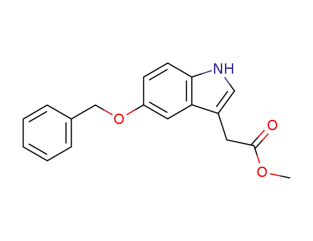 Molecular Structure of 5599-44-0 (METHYL 5-BENZYLOXYINDOLE-3-ACETATE)