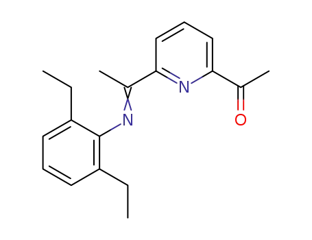 Molecular Structure of 494870-43-8 (Ethanone, 1-[6-[1-[(2,6-diethylphenyl)imino]ethyl]-2-pyridinyl]-)
