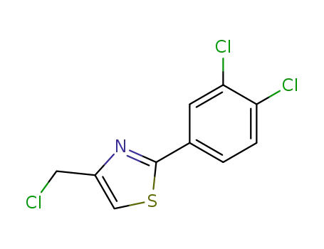 Molecular Structure of 89873-42-7 (Thiazole, 4-(chloromethyl)-2-(3,4-dichlorophenyl)-)