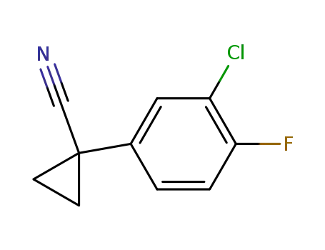 1-(3-chloro-4-fluorophenyl)-cyclopropanecarbonitrile