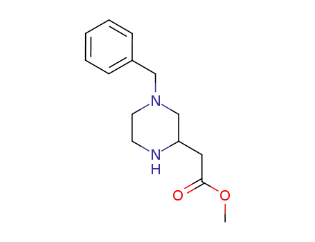 Molecular Structure of 141856-12-4 (Methyl 2-(4-benzylpiperazin-2-yl)acetate 2HCl)