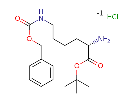 Molecular Structure of 1426213-63-9 (H-D-Lys(Z)-OtBu·HCl)