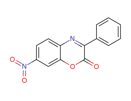 Molecular Structure of 7629-81-4 (2H-1,4-Benzoxazin-2-one, 7-nitro-3-phenyl-)