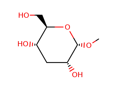 Molecular Structure of 26922-85-0 (Methyl 3-deoxy-α-D-glucopyranoside)