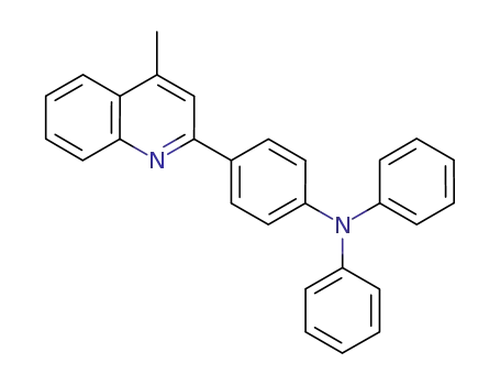 Molecular Structure of 863487-48-3 (N-(4-(4-methylquinolin-2-yl)phenyl)-N-phenylbenzenamine)
