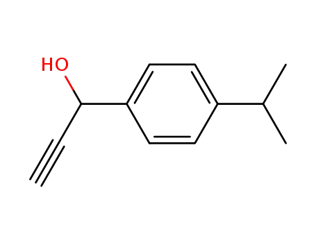 Molecular Structure of 29805-21-8 (1-(4-isopropylphenyl)-2-propyn-1-ol)