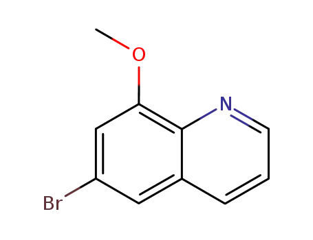 Molecular Structure of 103028-32-6 (6-broMo-8-Methoxyquinoline)