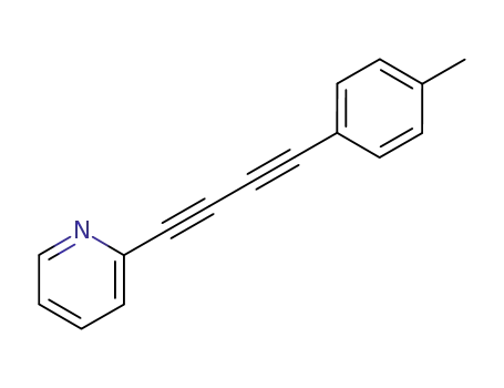 Molecular Structure of 117635-48-0 (Pyridine, 2-[4-(4-methylphenyl)-1,3-butadiynyl]-)