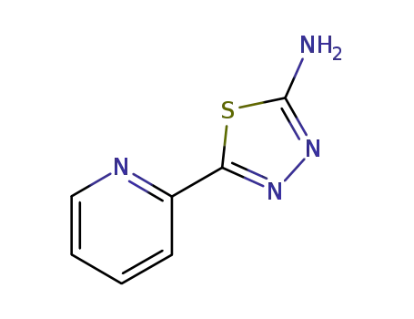 Molecular Structure of 25468-22-8 (5-(3-Pyridyl)-1,3,4-thiadiazol-2-amine)