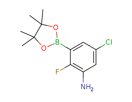 5-Chloro-2-fluoro-3-(4,4,5,5-tetramethyl-1,3,2-dioxaborolan-2-yl)benzenamine