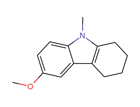 Molecular Structure of 3382-44-3 (6-methoxy-9-methyl-2,3,4,9-tetrahydro-1H-carbazole)