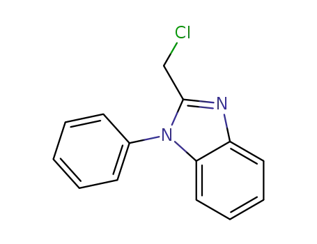 Molecular Structure of 94937-86-7 (2-CHLOROMETHYL-1-PHENYL-1H-BENZOIMIDAZOLE)