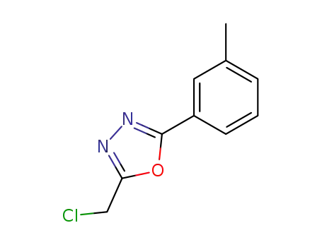 Molecular Structure of 24023-73-2 (2-(chloromethyl)-5-(3-methylphenyl)-1,3,4-oxadiazole)