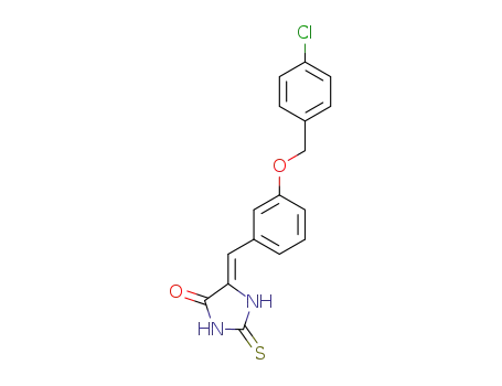 4-Imidazolidinone,
5-[[3-[(4-chlorophenyl)methoxy]phenyl]methylene]-2-thioxo-, (5Z)-