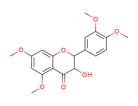 Molecular Structure of 15507-40-1 (4H-1-Benzopyran-4-one,
2-(3,4-dimethoxyphenyl)-2,3-dihydro-3-hydroxy-5,7-dimethoxy-)