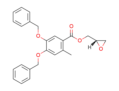 (S)-4,5-bis-benzyloxy-2-methyl-benzoic acid oxiranylmethyl ester