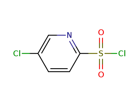 Molecular Structure of 885277-08-7 (5-CHLORO-PYRIDINE-2-SULFONYL CHLORIDE)