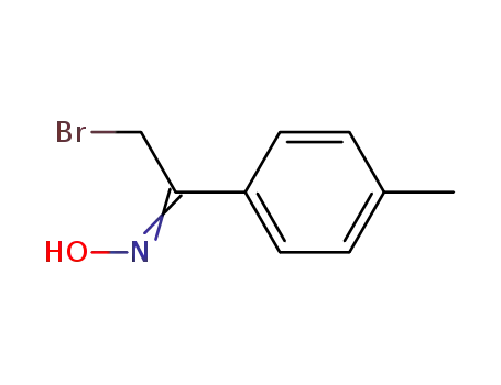 Molecular Structure of 14181-74-9 (Ethanone, 2-bromo-1-(4-methylphenyl)-, oxime)