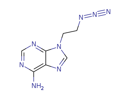 Molecular Structure of 167780-62-3 (9H-Purin-6-amine, 9-(2-azidoethyl)-)