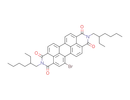 Molecular Structure of 1015473-19-4 (5-bromo-2,9-bis(2-ethylhexyl)anthra[2,1,9-def:6,5,10-d',e',f']diisoquinoline-1,3,8,10(2H,9H)-tetraone)