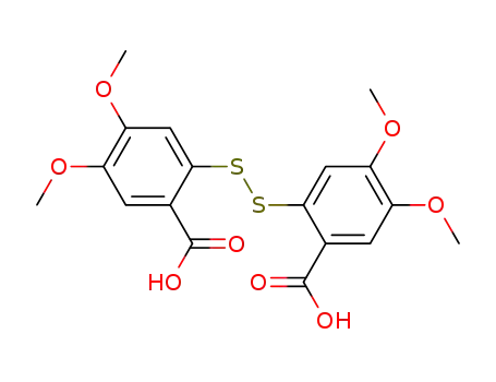 Molecular Structure of 97656-05-8 (Benzoic acid, 2,2'-dithiobis[4,5-dimethoxy-)