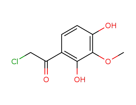 Molecular Structure of 69151-93-5 (Ethanone, 2-chloro-1-(2,4-dihydroxy-3-methoxyphenyl)- (9CI))