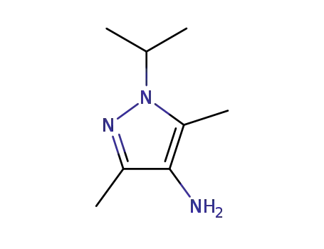 Molecular Structure of 60706-59-4 (1H-Pyrazol-4-amine,3,5-dimethyl-1-(1-methylethyl)-(9CI))