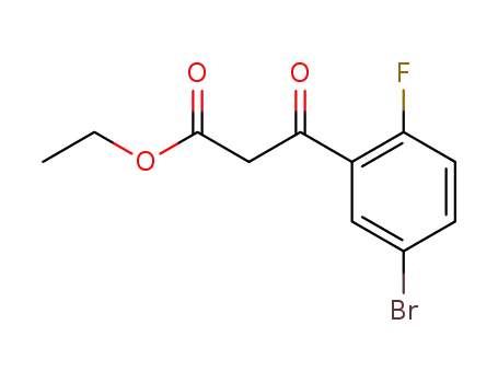 Molecular Structure of 1020058-47-2 (Ethyl  (5-bromo-2-fluorobenzoyl)acetate)
