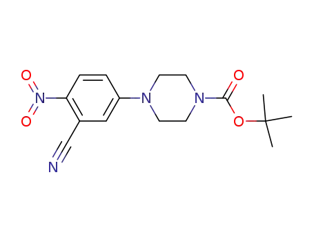 tert-butyl 4-(3-cyano-4-nitrophenyl)piperazine-1-carboxylate