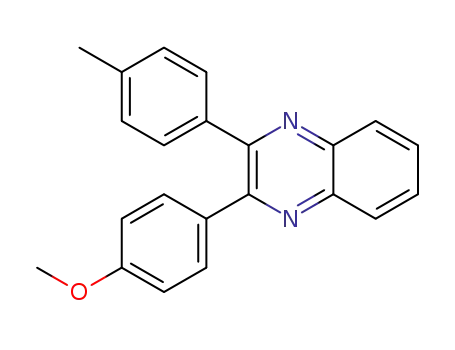 Molecular Structure of 1266239-30-8 (2-(4-methoxyphenyl)-3-p-tolylquinoxaline)